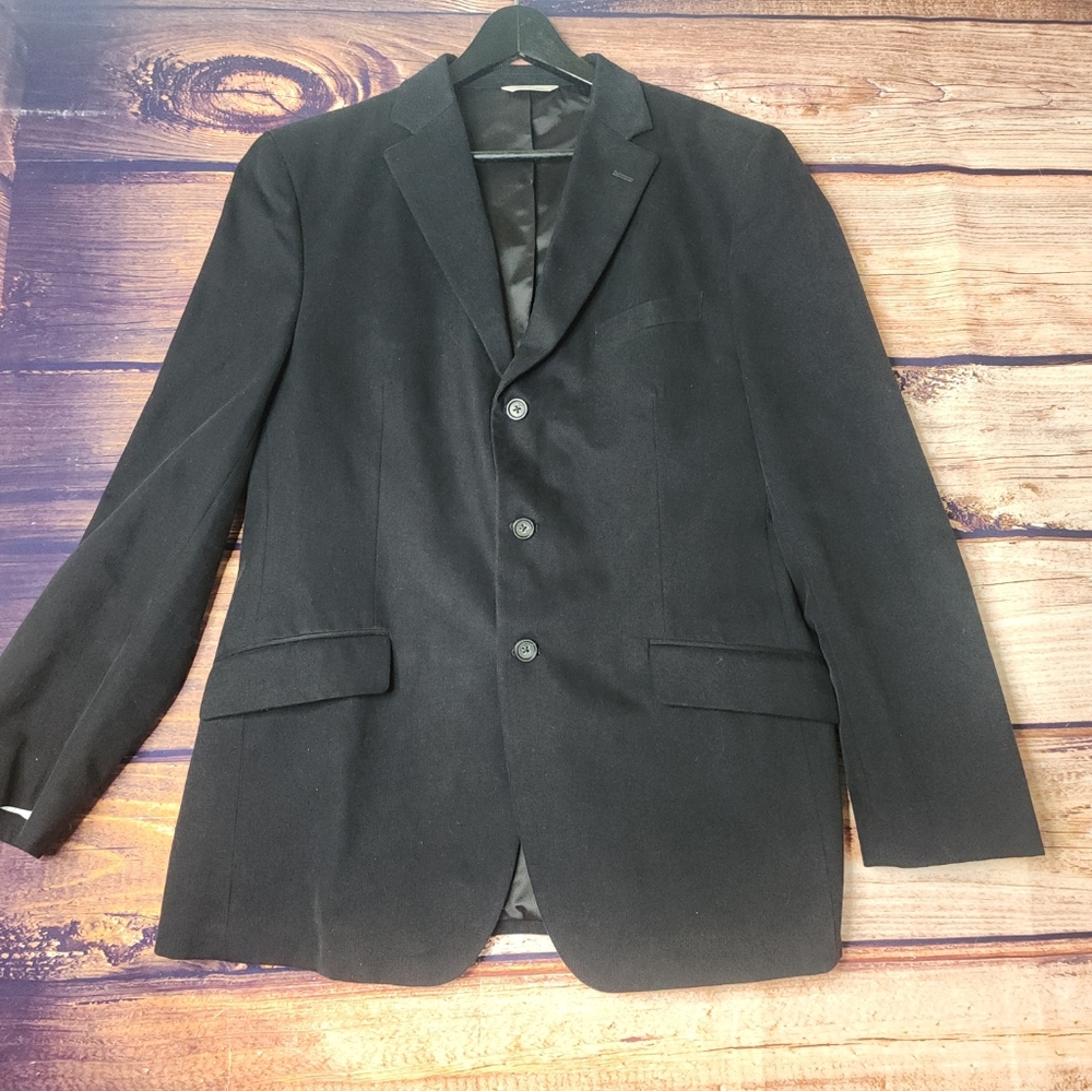 Banana republic blazer men 44R black with back notch
